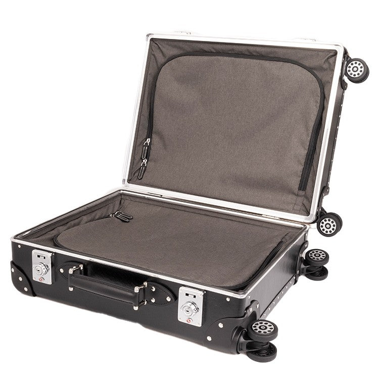 Globe Trotter Metropolis Black Carry-On Suitcase With Tsa Lock