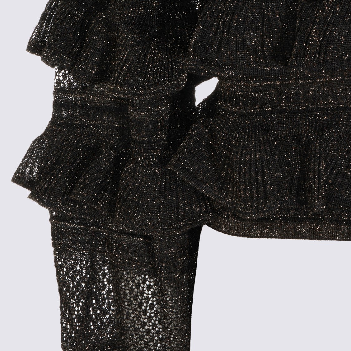 Zimmermann Metallic Black Cotton Top