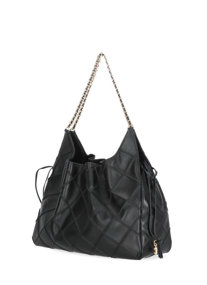 Tory Burch Black Quilted Leather Chain Detail Shoulder Bag