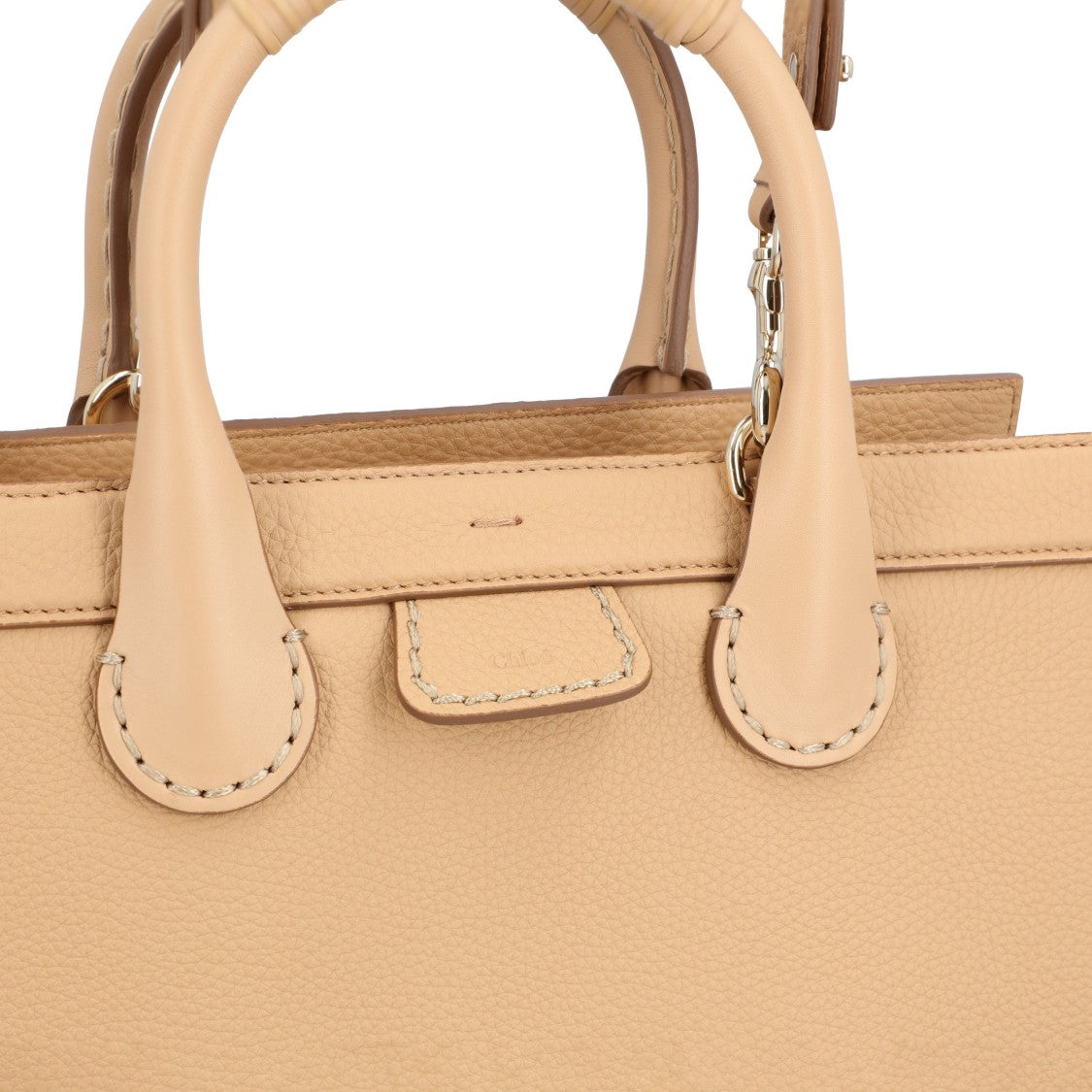 Chloé Edith Medium Zip Tote Bag Beige