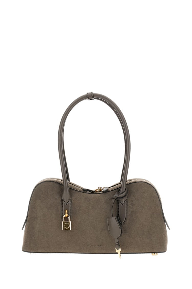 Stella Mccartney Grey Vegan Suede Stella Ryder Shoulder Bag