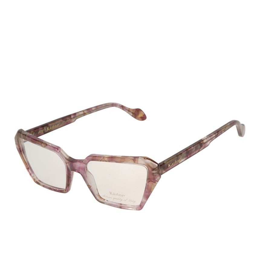 Kador Kamila Light Geometric Frame Eyeglasses With Marbled Finish