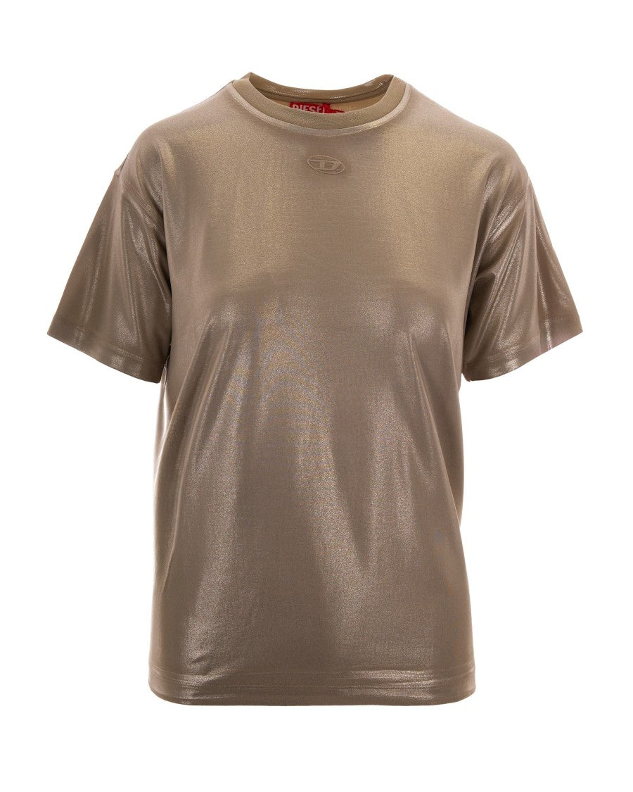 Diesel Sandy Beige Normy Sprayed Mylar T-Shirt