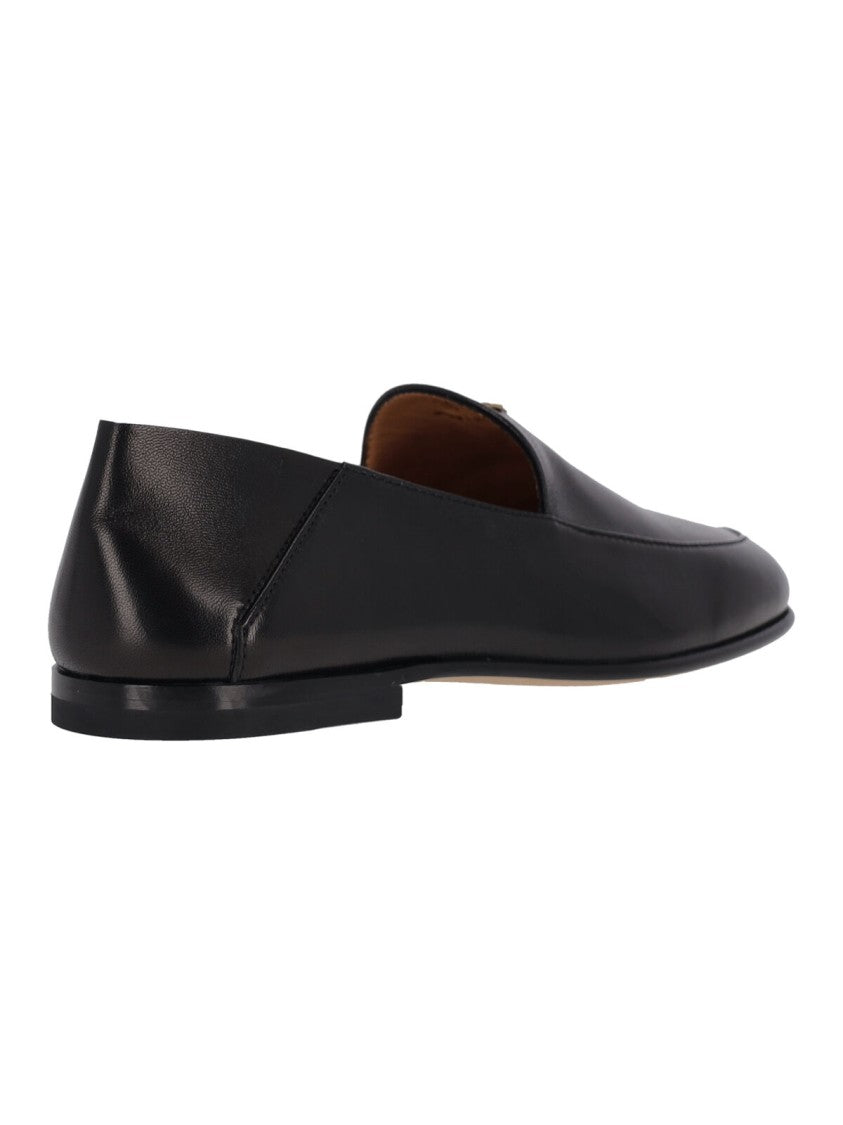 Tod's Black Calf Leather Loafers