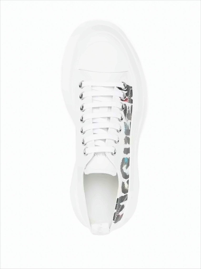 Alexander Mcqueen Low-Top Sneakers With Bold Leopard Print Accents