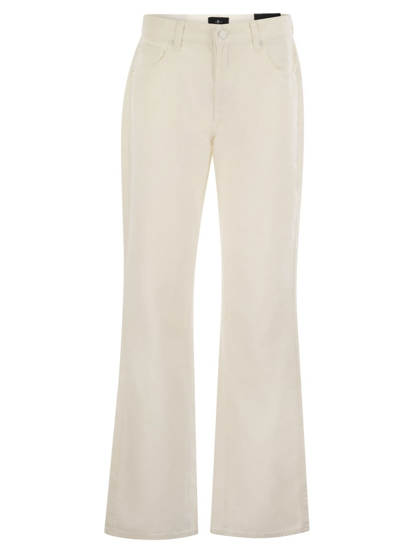 7 For All Mankind Tess Trouser - Cotton And Linen Trousers