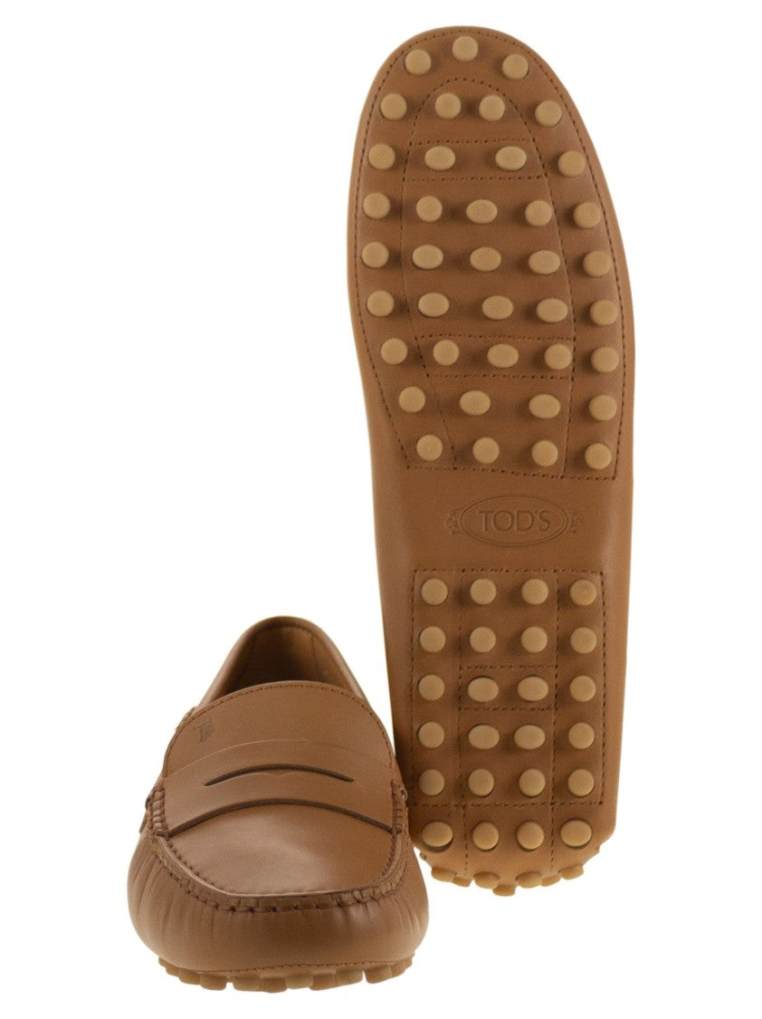 Tod's Leather Moccasin Rubber Sole