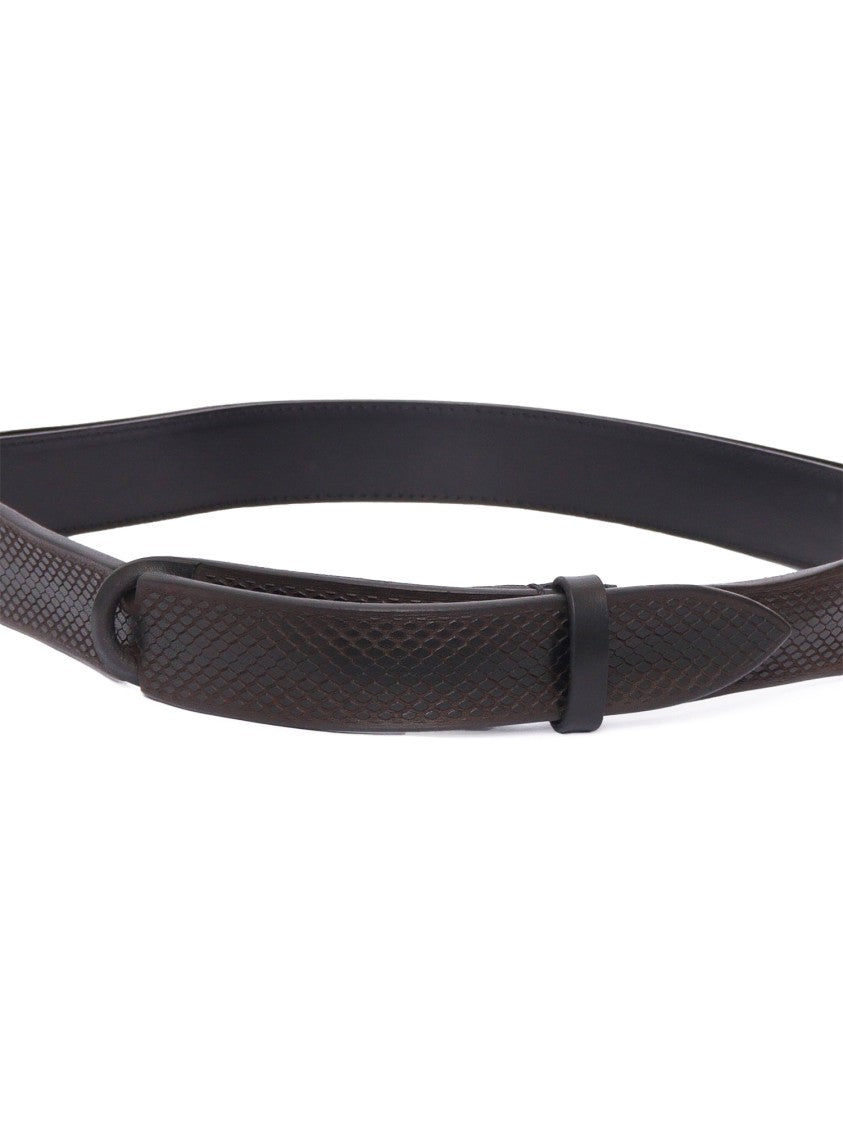 Claudio Orciani Polished Calf Leather Belt With Classic Buckle