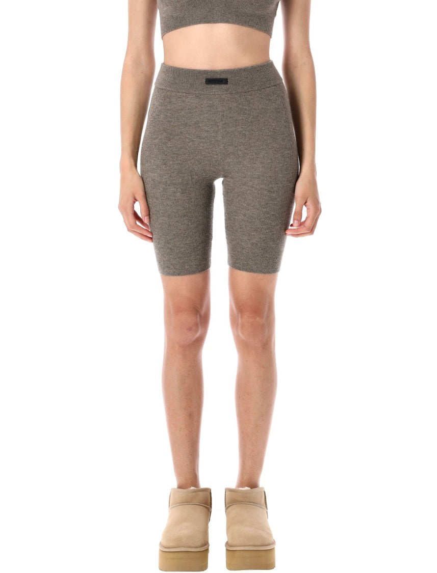 Fear Of God Knit Biker Shorts With Ribbed Texture