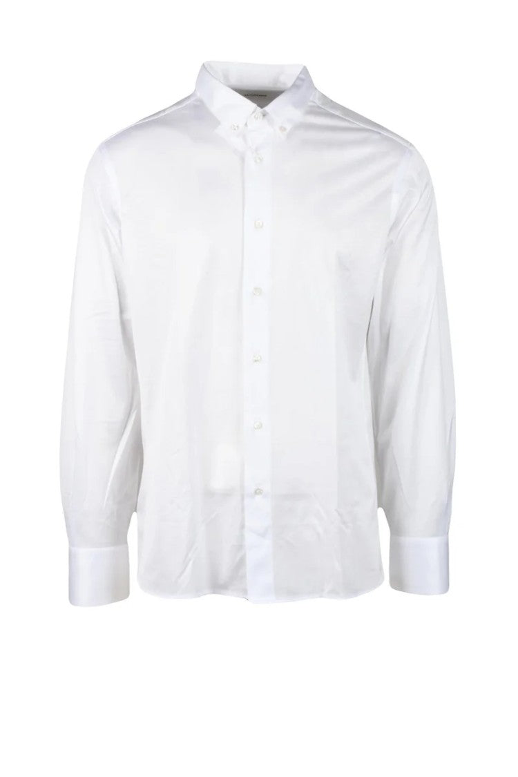 Lorenzini Crisp White Button-Down Lorenzini Shirt