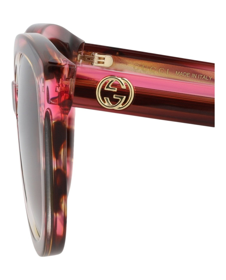 Gucci Round-Frame Recycled Acetate Sunglasses