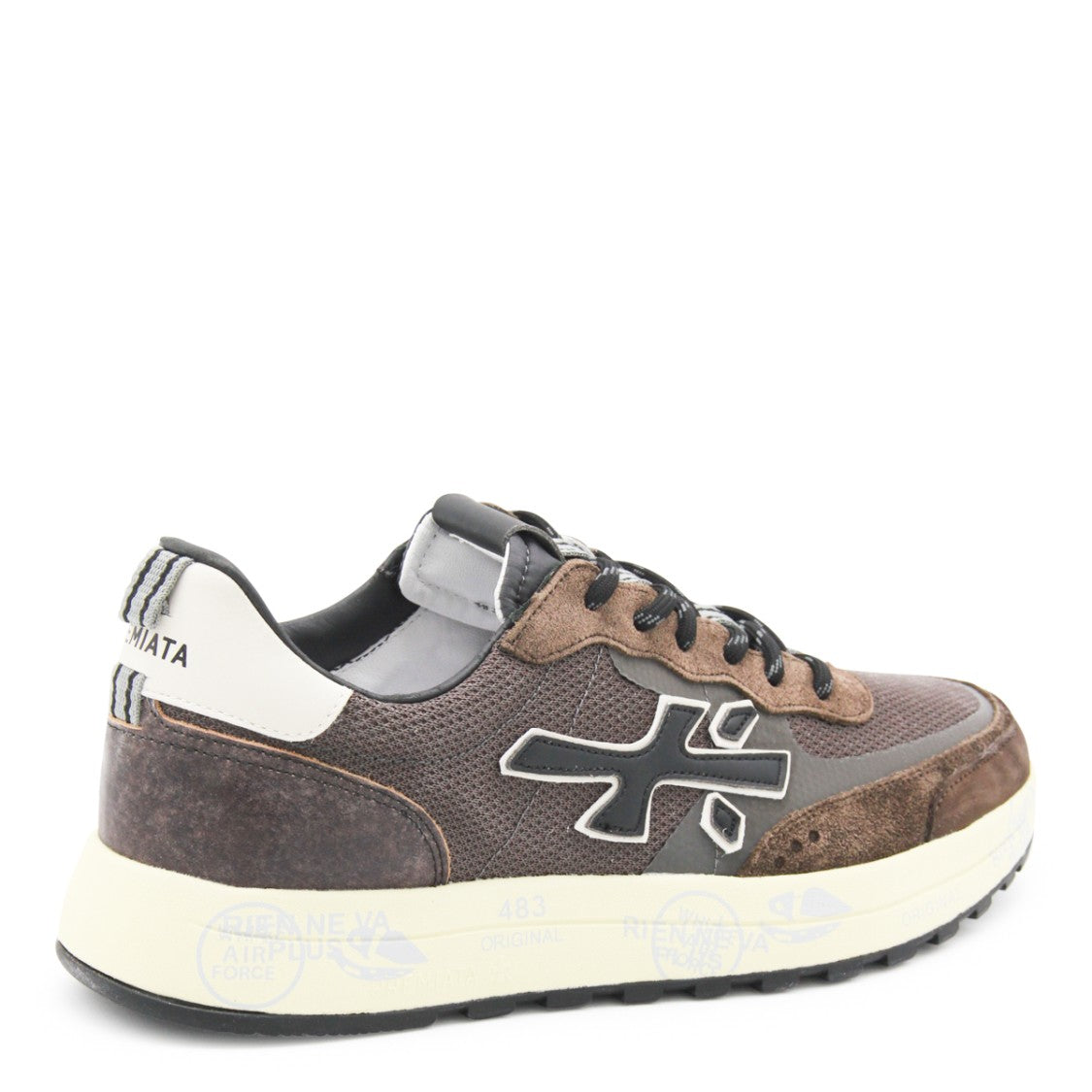 Premiata Brown Leather Nous Sneakers
