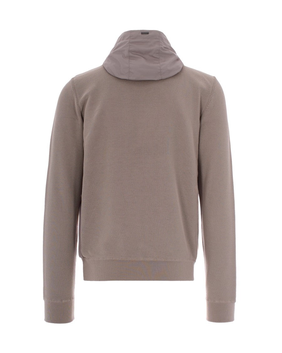 Herno Taupe Padded Sweatshirt