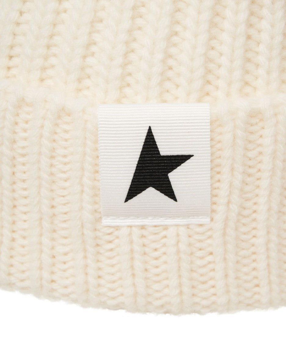 Golden Goose Ribbed Knit Wool Beanie