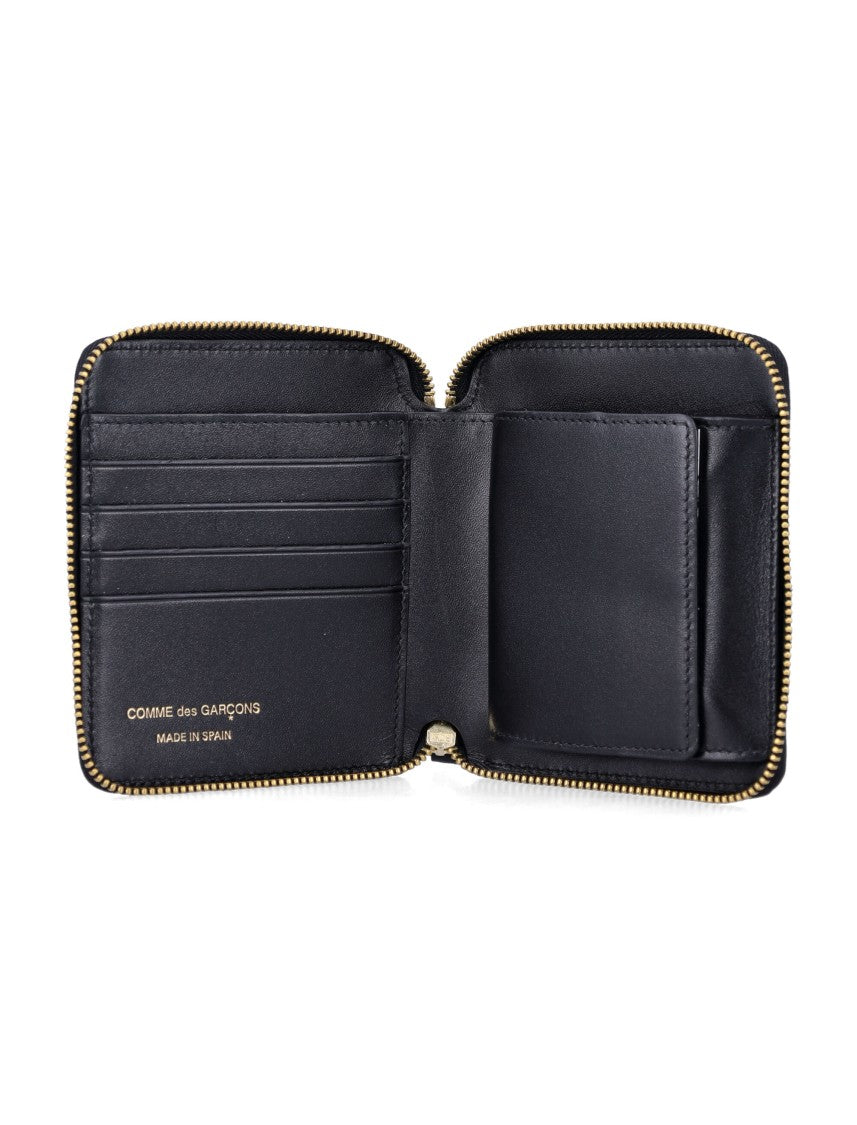 Comme Des Garçons Goffrato All-Over Logato Zip-Around Wallet