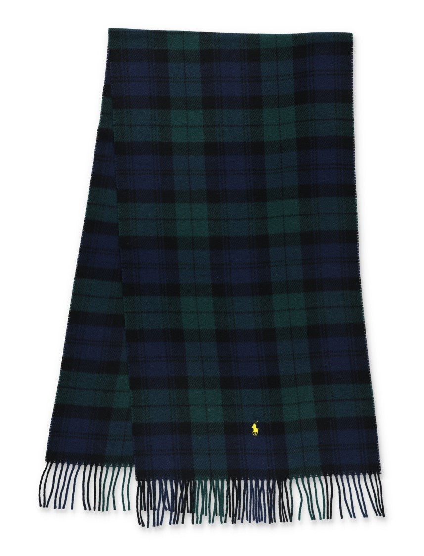 Polo Ralph Lauren Tartan Pattern Wool Scarf