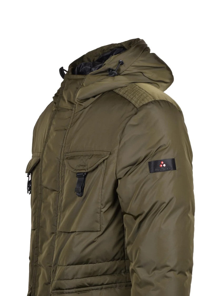 Peuterey Functional Military Green Parka With Recycled Down Insulation