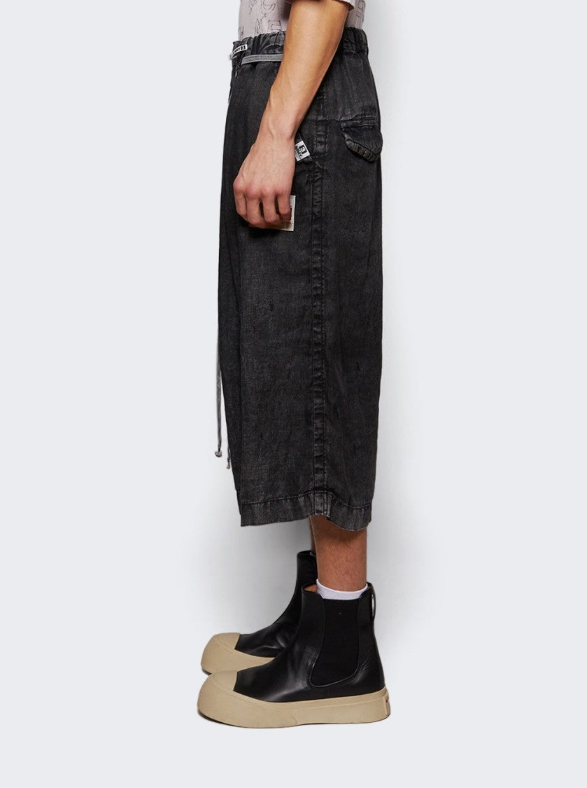 Maison Mihara Yasuhiro Aged Wide Shorts Black