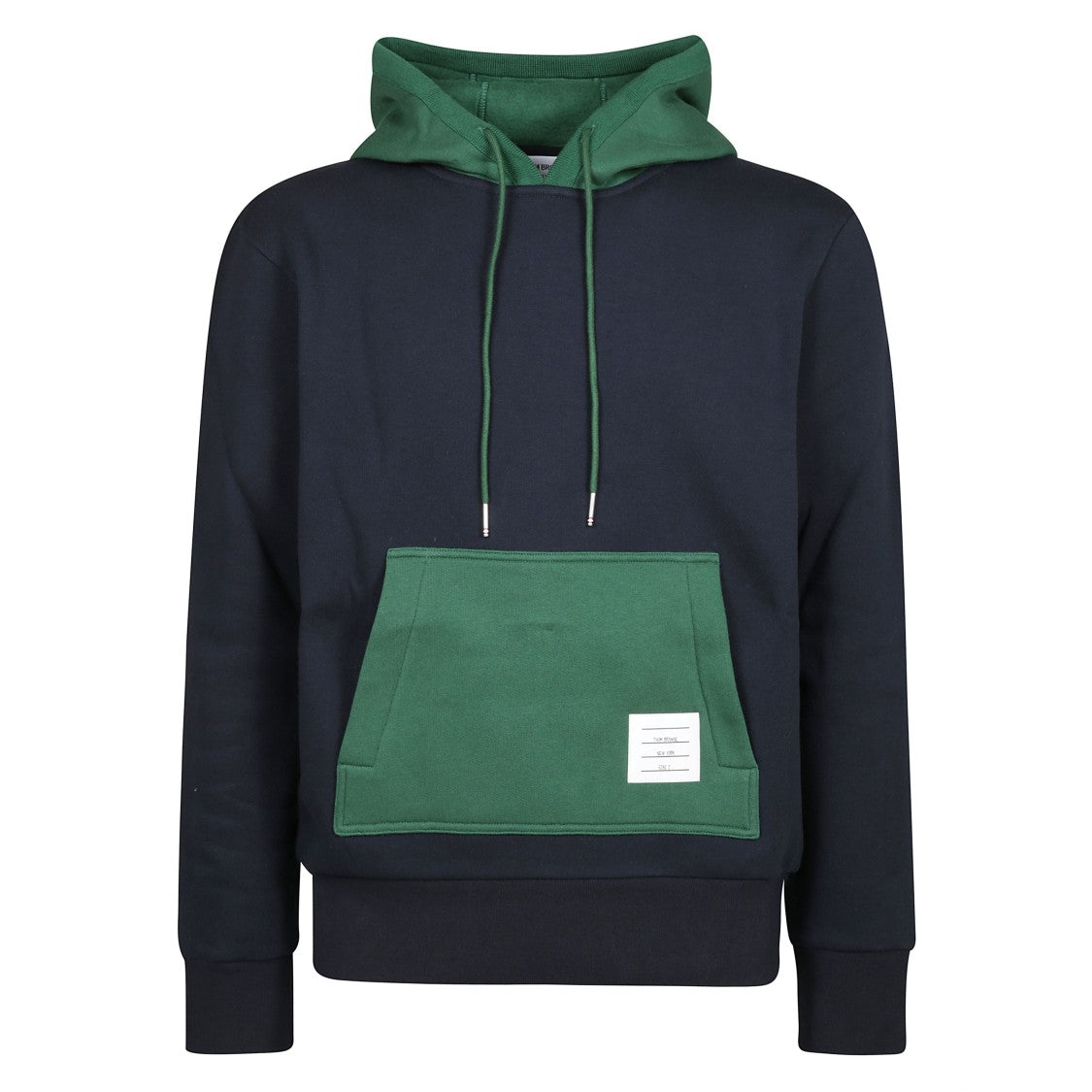 Thom Browne Cotton Color-Block Hoodie With Fleece Lining