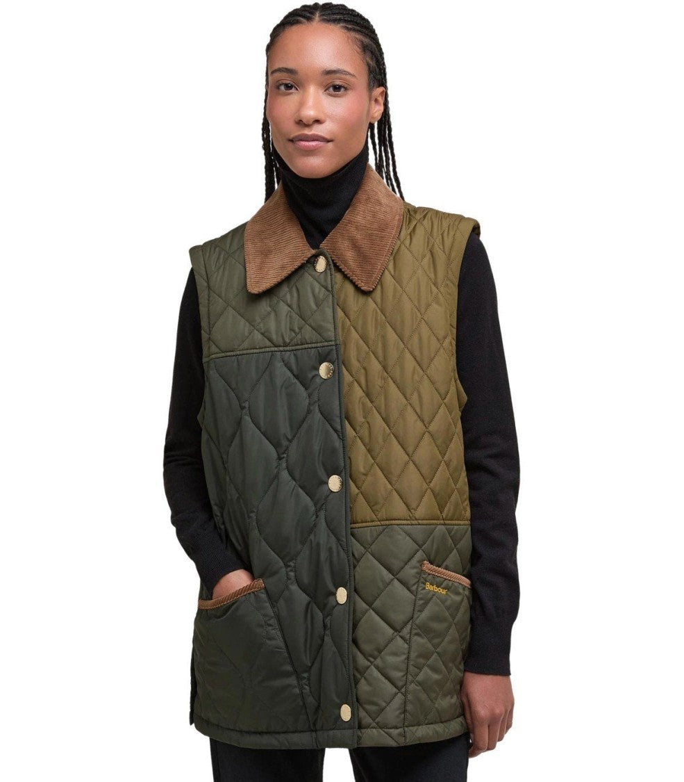Barbour Lorrie Green Quilted Jacket