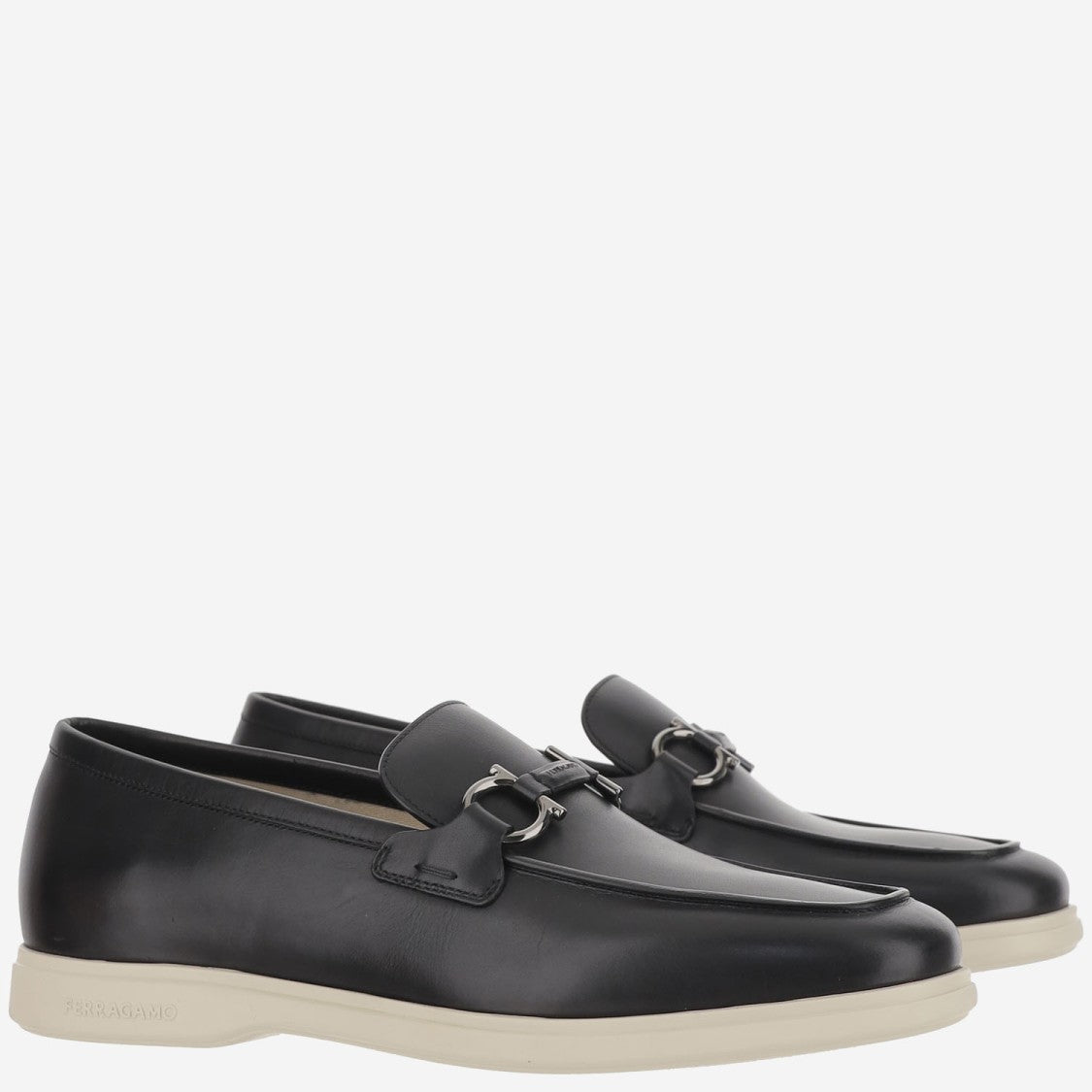 Salvatore Ferragamo Ganicini Leather Loafers