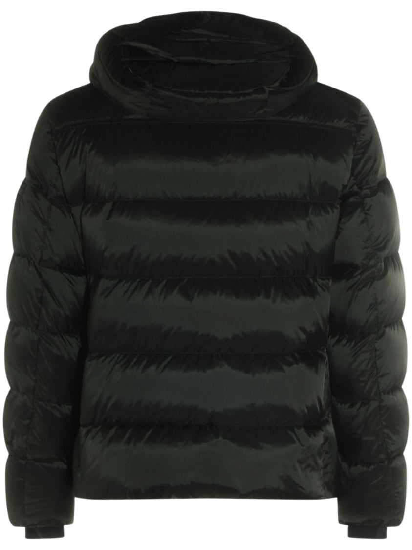 Moorer Quilted Hooded Jacket With Detachable Hood And Zippered Pockets