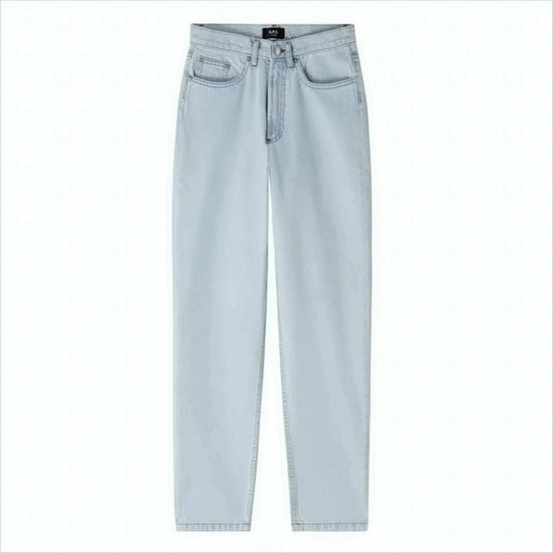 A.P.C. High-Waisted Straight-Leg Denim Pants