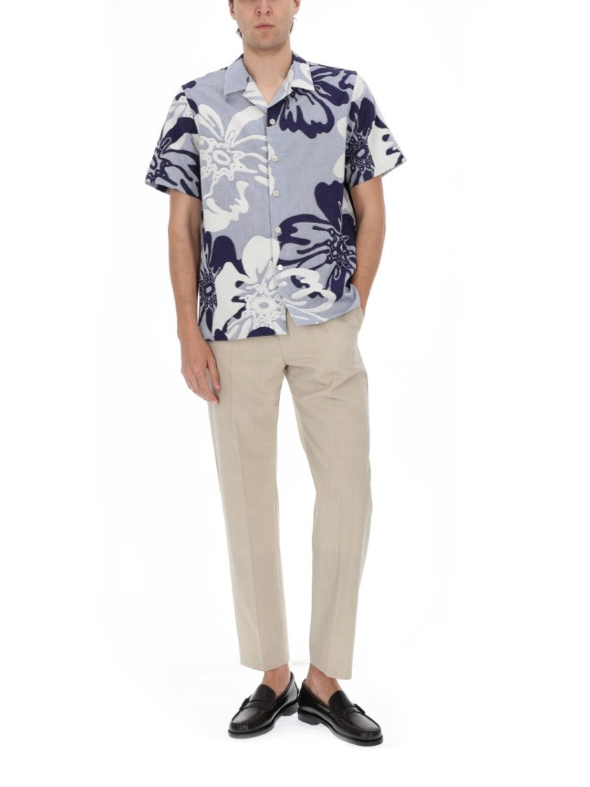 Ps Paul Smith Multicolor Floral Print Cotton Shirt
