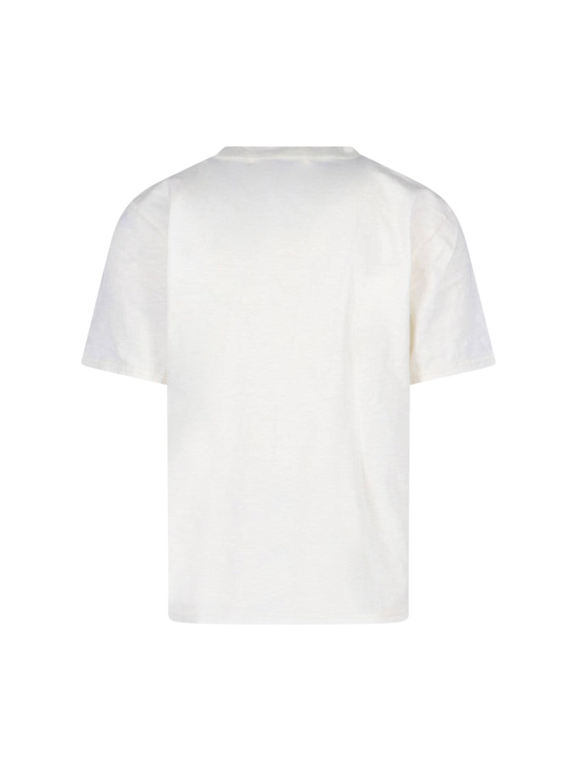 Rhude Classic White T-Shirt With Minimalist Design