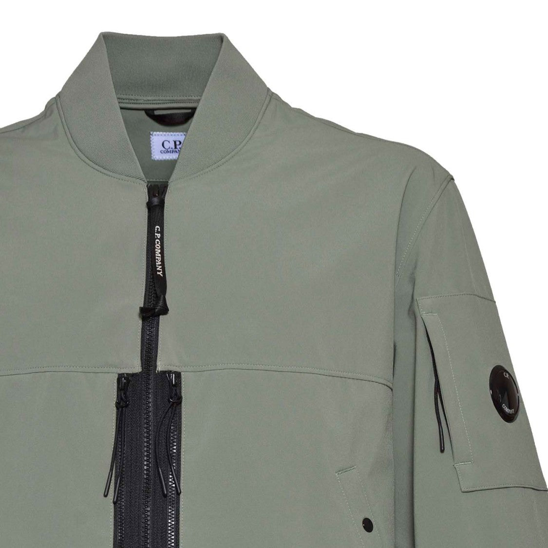 C.P. Company Green Nylon Single Breasted Jacket