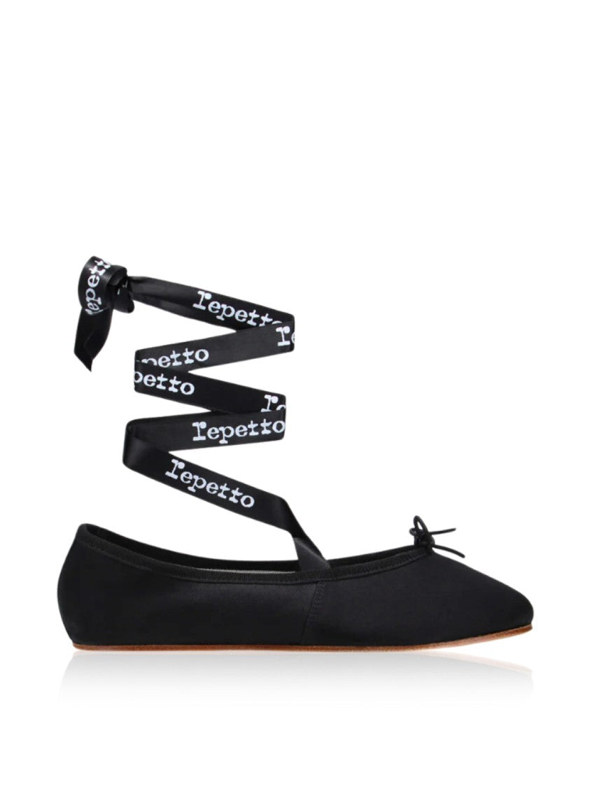 Repetto Sophia Logo Ribbon Ballerina Ballet Flats