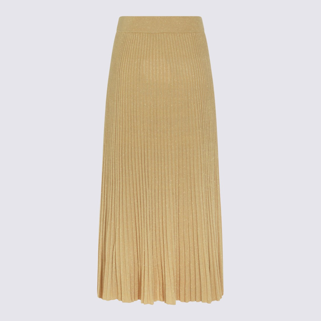 Zimmermann Midi Skirt With Ribbed Texture And Flared Hem