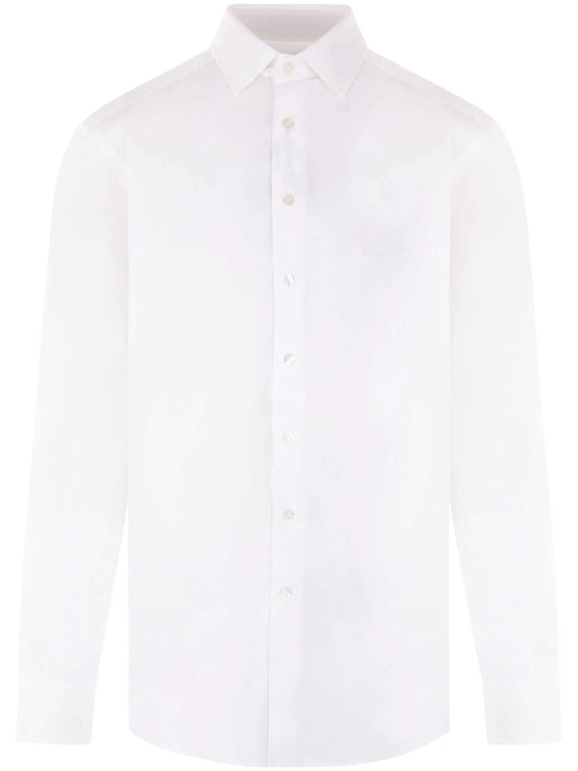 Etro Roma Logo Black Pegasus Cotton Shirt
