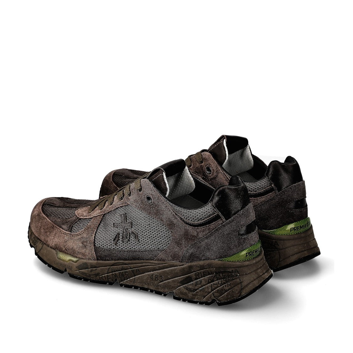 Premiata Mase Sneakers In Brown Suede