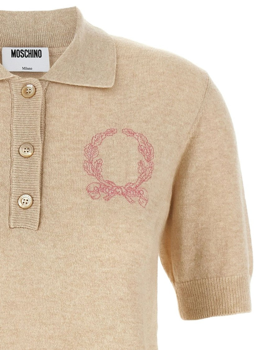 Moschino Short-Sleeved Polo Sweater