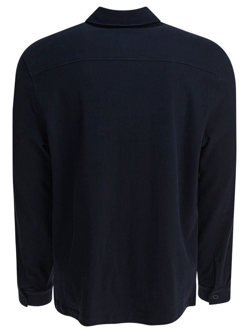 Vince Cotton Shirt Jacket With Button-Down Front