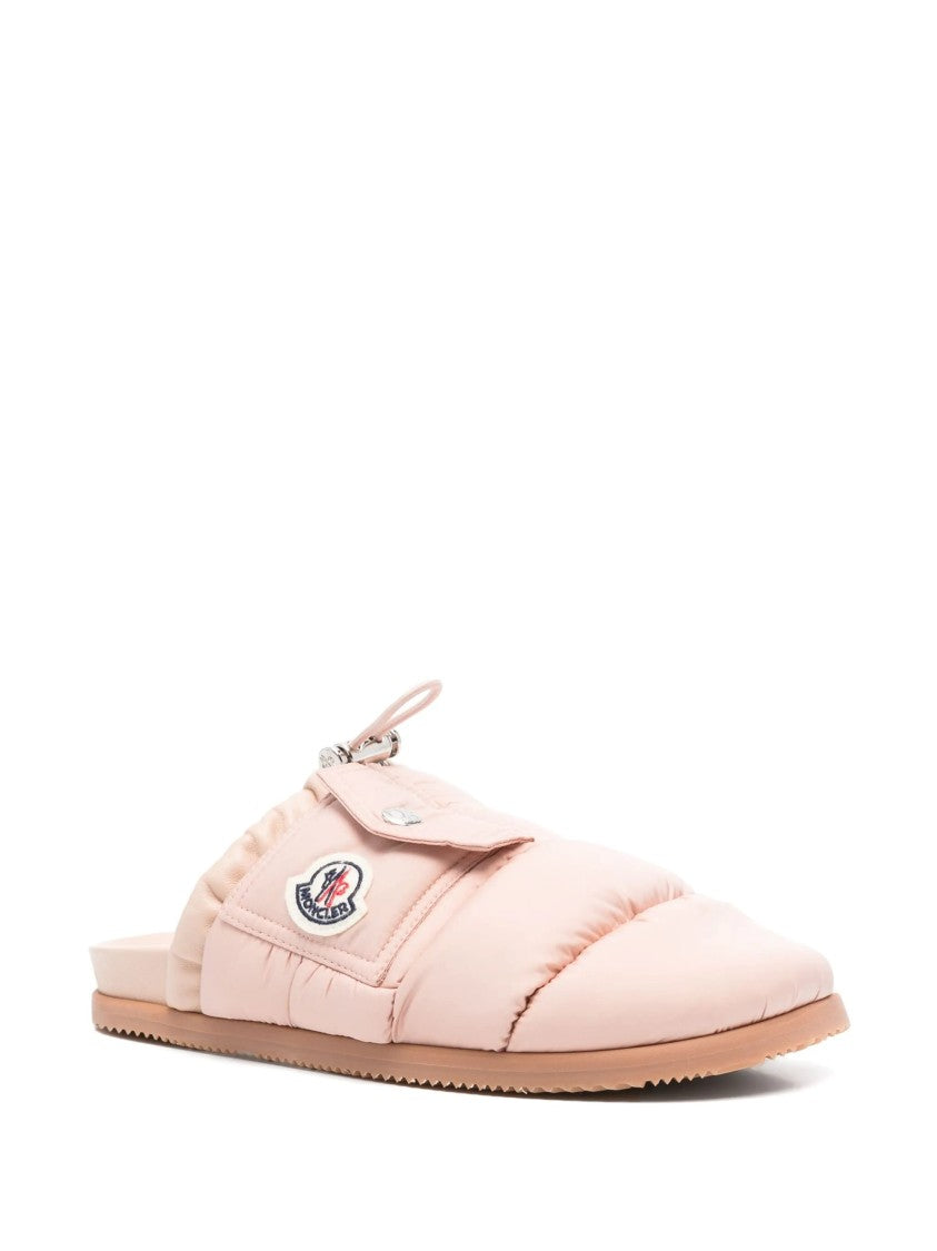 Moncler Mon Pocket Quilted Nylon Mules