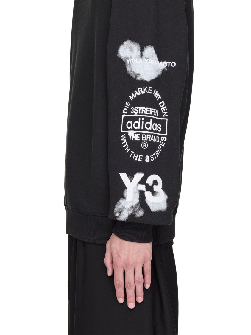 Y-3 Relaxed Fit Graphic Print Sweater