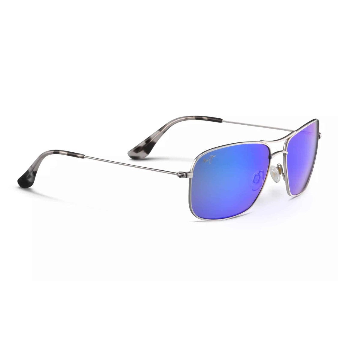 Maui Jim Blue Mj0246s Gradient Titanium Rectangular Sunglasses