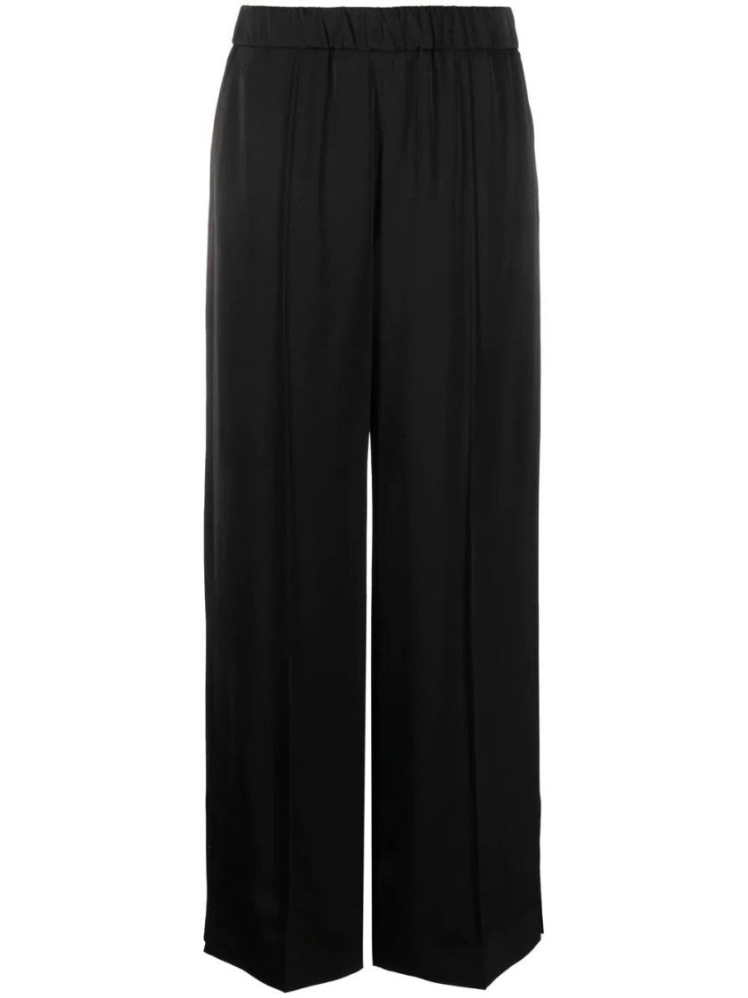 Jil Sander Relaxed Fit Wide Leg Trousers With Elastic Waistband
