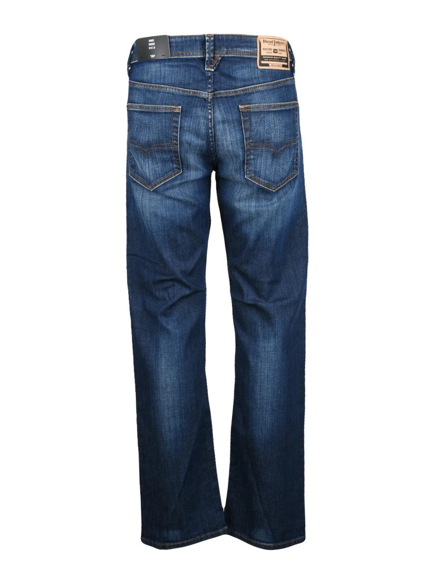 Diesel Blue Cotton-Blend Markee Straight-Leg Jeans