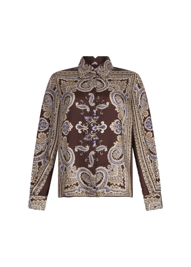 Liu Jo Paisley Print Long-Sleeved Shirt