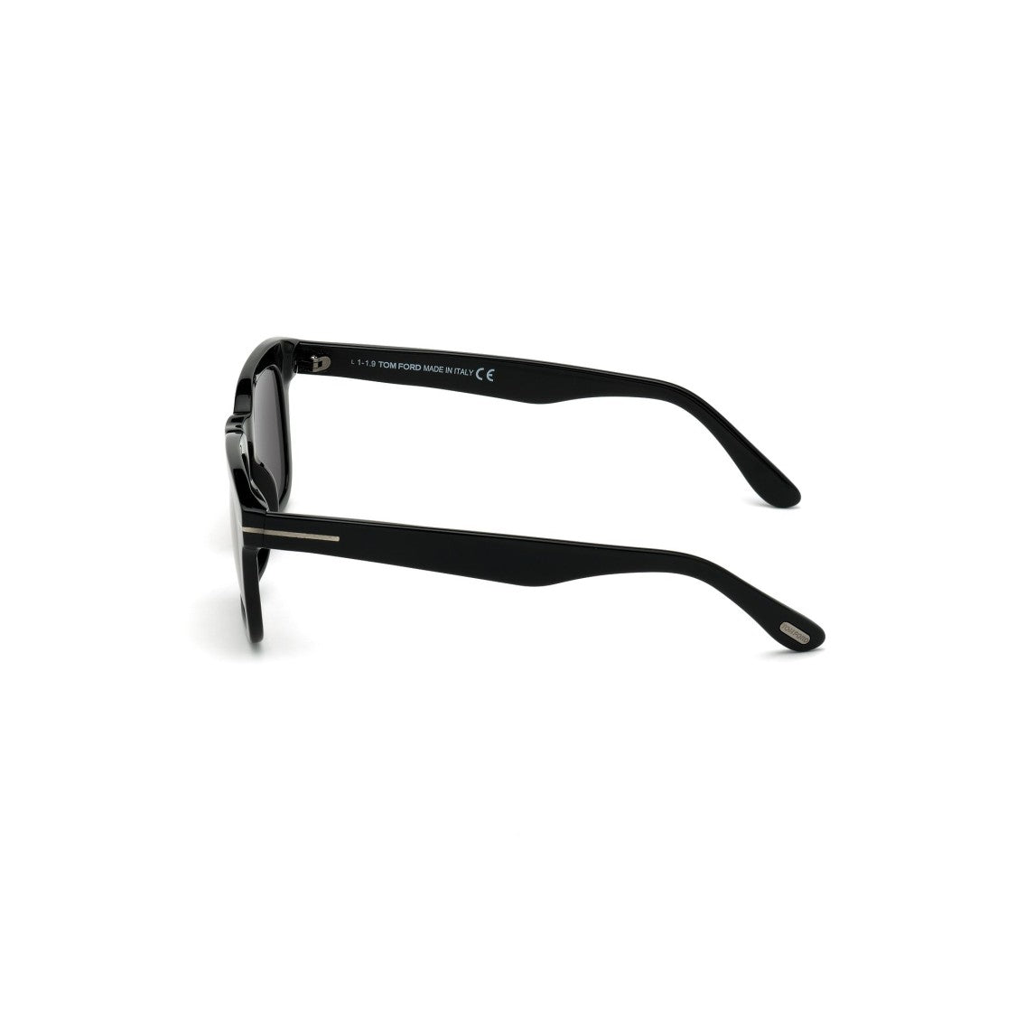 Tom Ford Bold Square Acetate Sunglasses With Glossy Black Finish