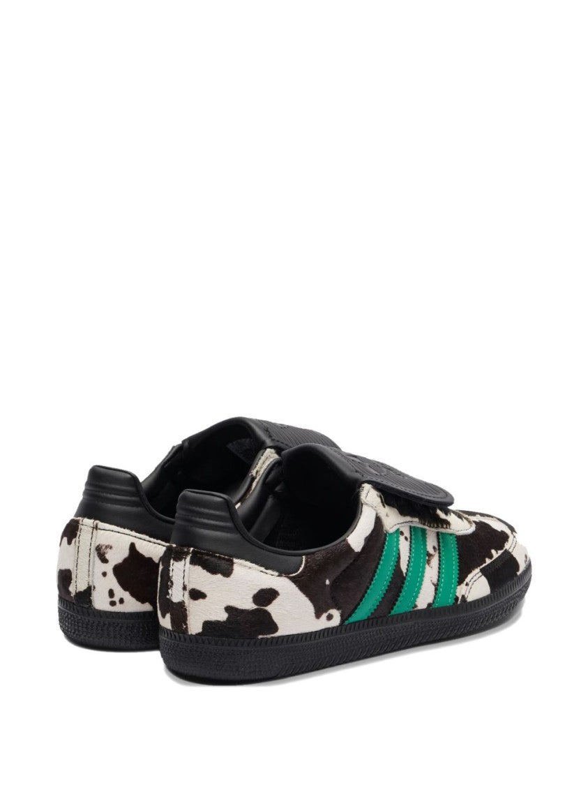 Adidas Low-Top Samba Cow Print Sneakers With Leather Accents