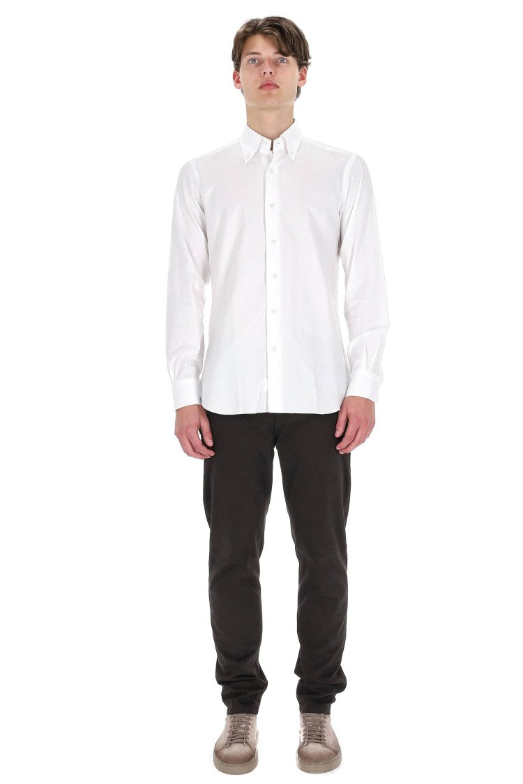 Barba Culto Line Oxford Button-Down Tailored Shirt