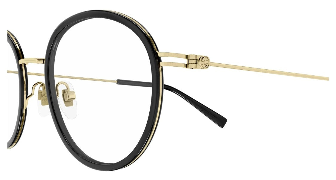 Gucci Eyeglasses Gucci Gg1851o 001 Black Gold Transparen 50/20/145