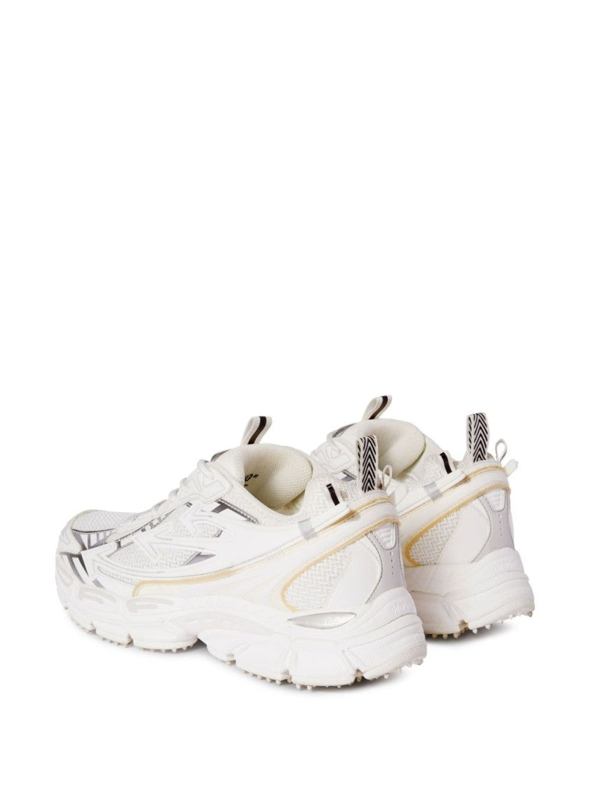 Off-White Pristine White Off-White Sneakers With Textured Upper