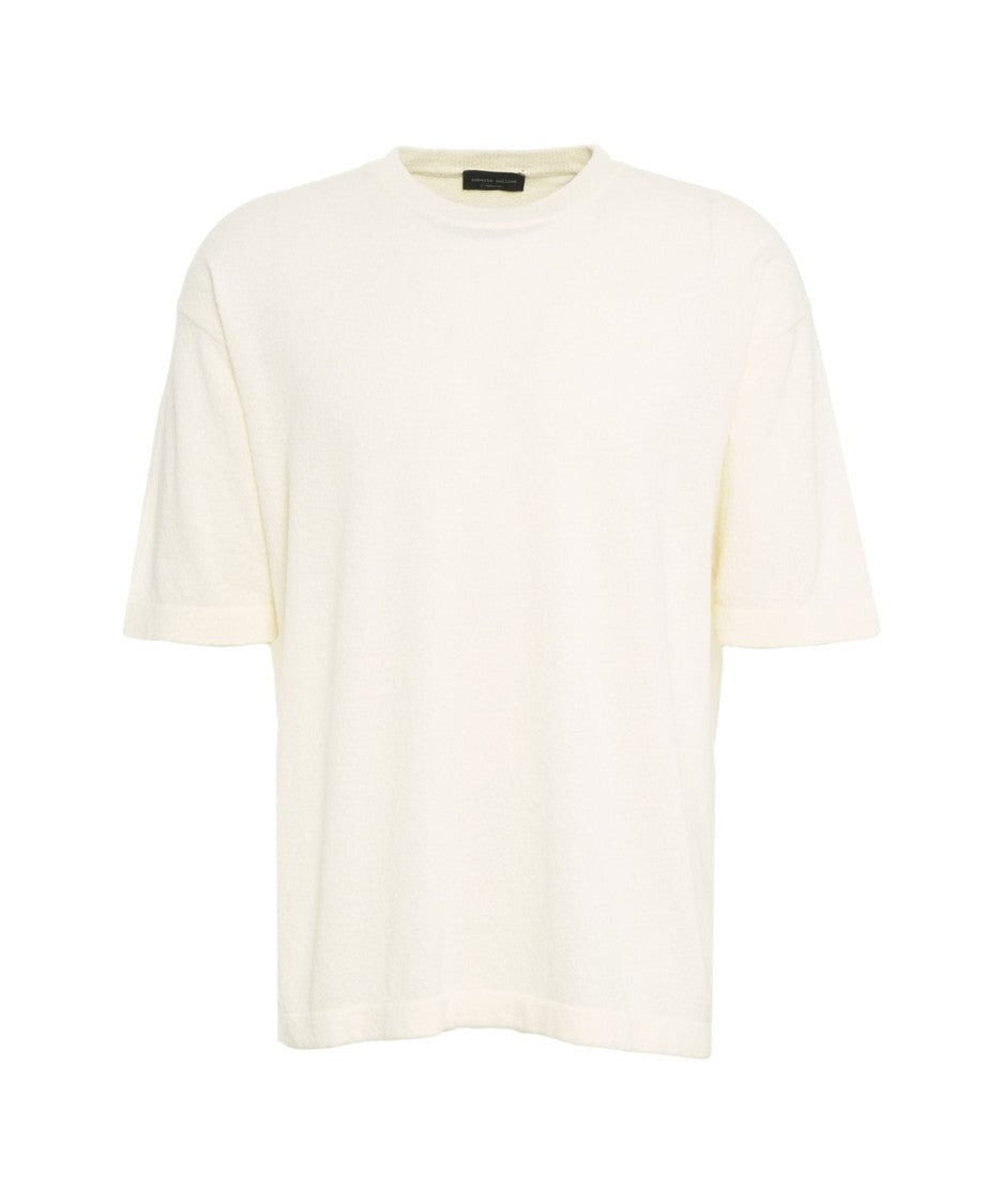 Roberto Collina Classic Crew Neck T-Shirt With Ribbed Detailing