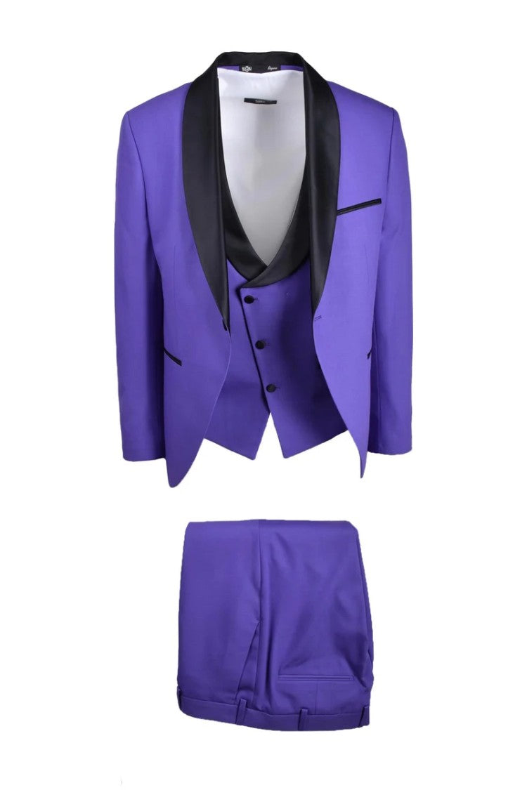 Kigili Men's Dress - Purple
