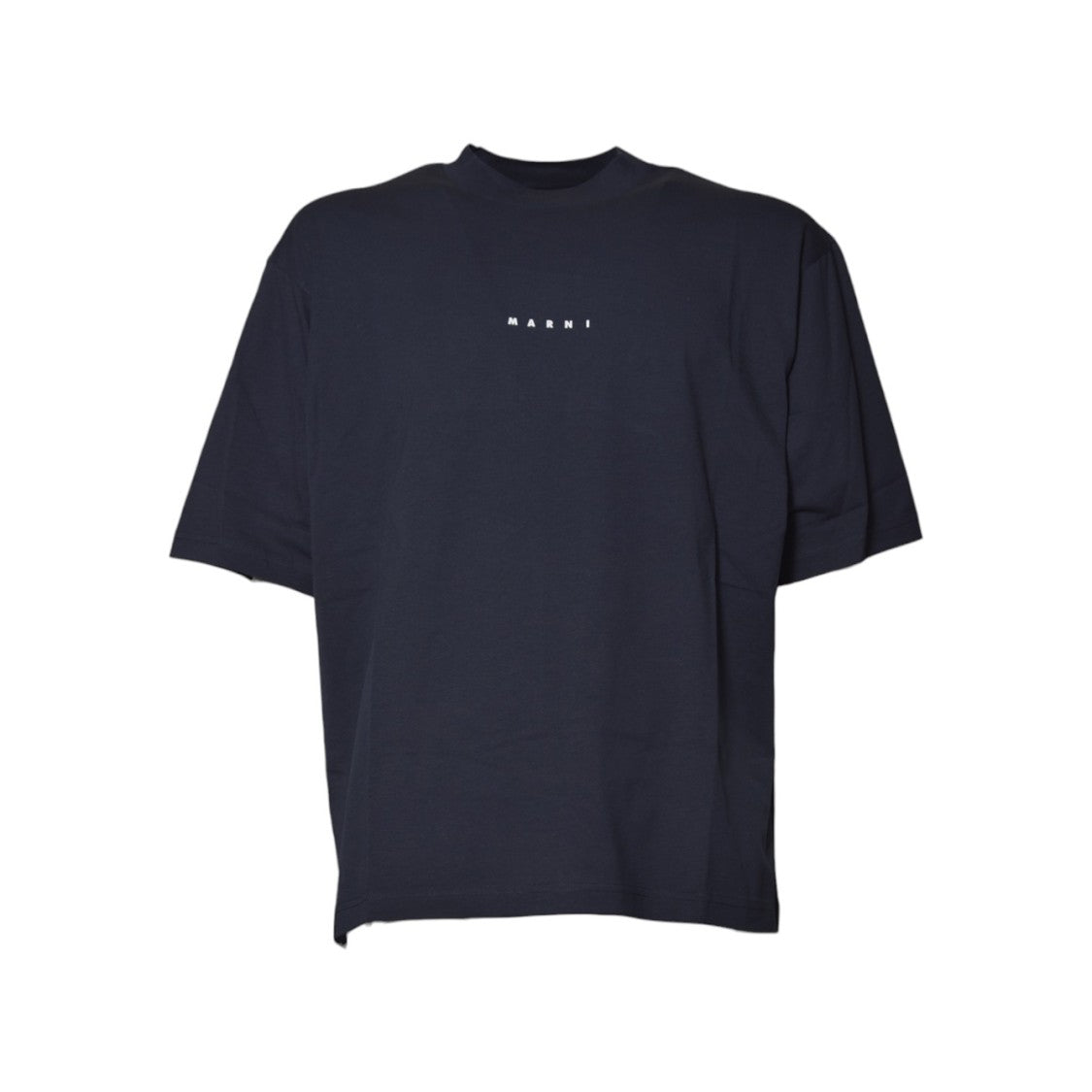 Marni Dark Blue Organic Cotton Boxy T-Shirt